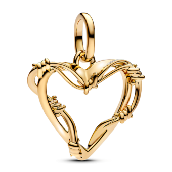 PANDORA ME aranyozott Szögesdrót szív charm medál 762526C00 - Elegáns ékszer webáruház Budapest