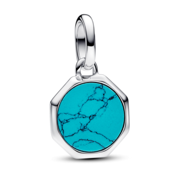 PANDORA ME medál Türkiz mini medalion medál 793388C01 - Elegáns ékszer webáruház Budapest