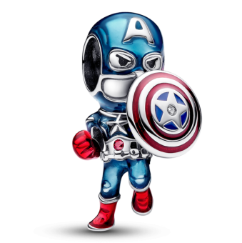PANDORA Marvel Amerika Kapitány charm - Elegáns ékszer webáruház Budapest