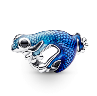 PANDORA Metálkék gekkó charm - Elegáns ékszer webáruház Budapest