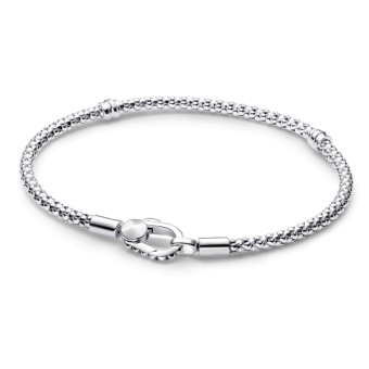 PANDORA Moments szegecselt kapcsos és láncos karkötő karkötő 593681C00 - Elegáns ékszer webáruház Budapest