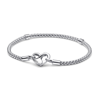PANDORA Moments szegecselt kígyólánc karkötő karkötő 592453C00 - Elegáns ékszer webáruház Budapest