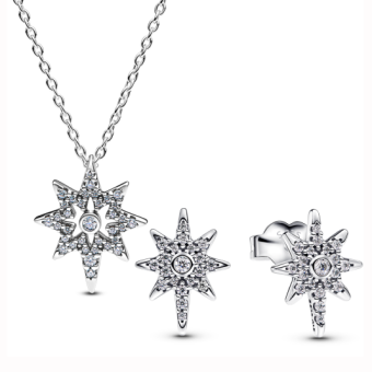PANDORA North Star nyaklánc és fülbevaló szett szett 393600C01+293587C01 - Elegáns ékszer webáruház Budapest