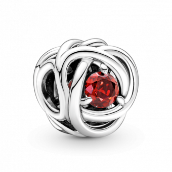 PANDORA Piros örökkévalóság kör charm - Elegáns ékszer webáruház Budapest