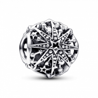 PANDORA Polírozott hópehely charm - Elegáns ékszer webáruház Budapest