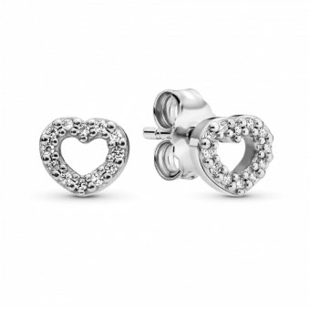 PANDORA Rabul ejtett szív fülbevaló fülbevaló 290528CZ - Elegáns ékszer webáruház Budapest