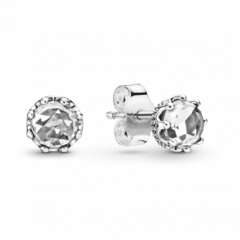 PANDORA Ragyogó korona gombfülbevalók fülbevaló 298311CZ - Elegáns ékszer webáruház Budapest