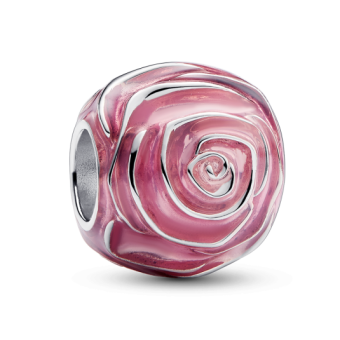 PANDORA Rózsaszín rózsa charm - Elegáns ékszer webáruház Budapest