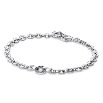 PANDORA Signature Pavé merész láncos karkötő karkötő 592777C01 - Elegáns ékszer webáruház Budapest