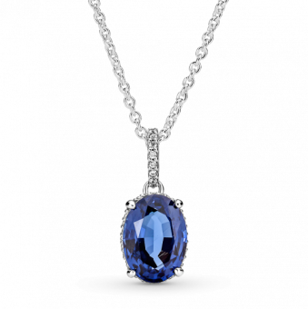 PANDORA Szikrázó kék köves függő nyaklánc nyaklánc 390055C01-45 - Elegáns ékszer webáruház Budapest