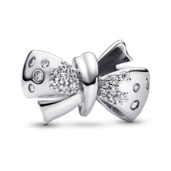 PANDORA Szikrázó masni charm - Elegáns ékszer webáruház Budapest