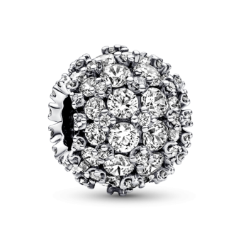 PANDORA Szikrázó pavé kerek charm - Elegáns ékszer webáruház Budapest