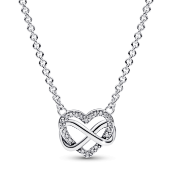 PANDORA Szikrázó végtelen szív collier nyaklánc nyaklánc 392666C01-50 - Elegáns ékszer webáruház Budapest
