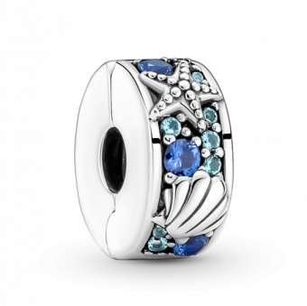 PANDORA Trópusi tengeri csillag és kagyló klip charm - Elegáns ékszer webáruház Budapest