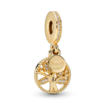 PANDORA aranyozott Családi örökség charm - Elegáns ékszer webáruház Budapest