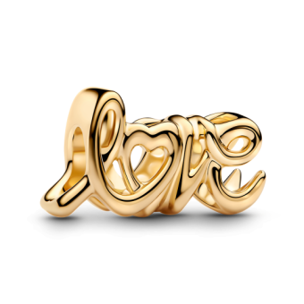 PANDORA aranyozott Love charm - Elegáns ékszer webáruház Budapest