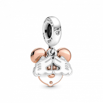 PANDORA aranyozott Mickey egér dupla függő charm - Elegáns ékszer webáruház Budapest