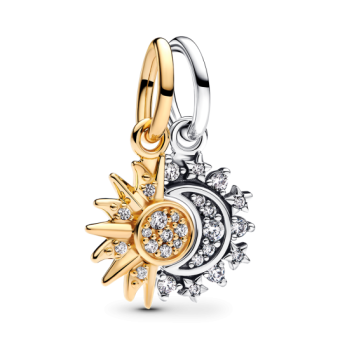 PANDORA aranyozott Nap és Hold charm - Elegáns ékszer webáruház Budapest