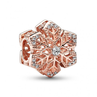 PANDORA aranyozott Polírozott hópehely charm - Elegáns ékszer webáruház Budapest