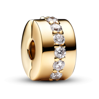 PANDORA aranyozott Ragyogó kősor klip charm - Elegáns ékszer webáruház Budapest