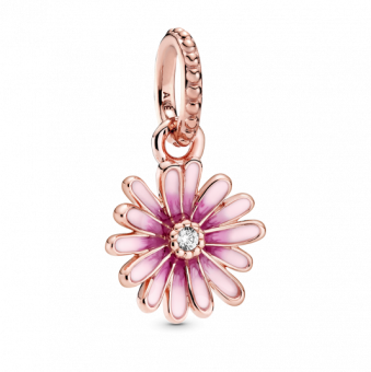 PANDORA aranyozott Rózsaszín százszorszép függő charm - Elegáns ékszer webáruház Budapest
