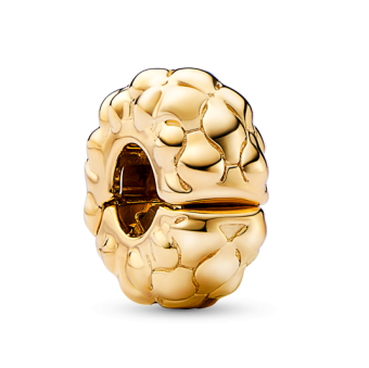 PANDORA aranyozott Szegecselt klip charm - Elegáns ékszer webáruház Budapest