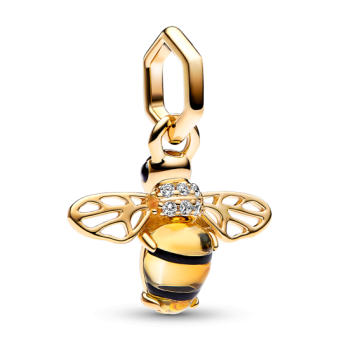 PANDORA aranyozott Szikrázó méhecske függő charm - Elegáns ékszer webáruház Budapest