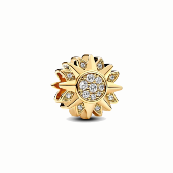 PANDORA aranyozott Szikrázó nap charm - Elegáns ékszer webáruház Budapest