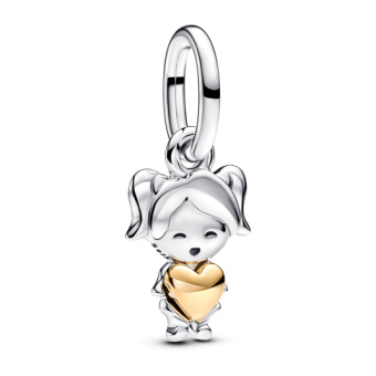 PANDORA aranyozott Vidám kislány charm - Elegáns ékszer webáruház Budapest