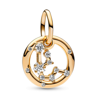 PANDORA aranyozott Vízöntő csillagjegy függő charm - Elegáns ékszer webáruház Budapest