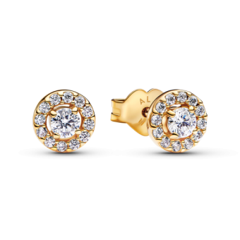 PANDORA aranyozott pávé fülbevaló cirkóniával fülbevaló 263019C01 - Elegáns ékszer webáruház Budapest
