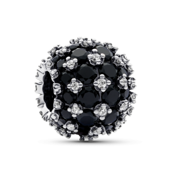 PANDORA charm Csillogó fekete pavé - Elegáns ékszer webáruház Budapest
