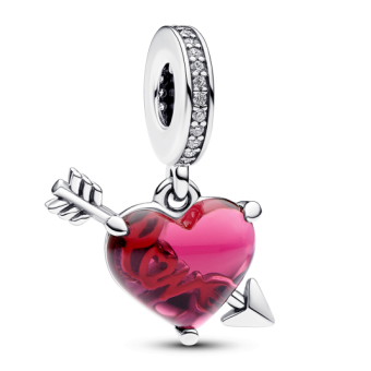 PANDORA charm Szív nyíllal - Elegáns ékszer webáruház Budapest