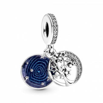 PANDORA függő charm Fa és galaxis - Elegáns ékszer webáruház Budapest