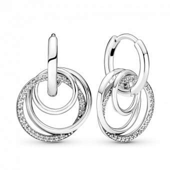 PANDORA fülbevaló Family forever fülbevaló 291156C01 - Elegáns ékszer webáruház Budapest
