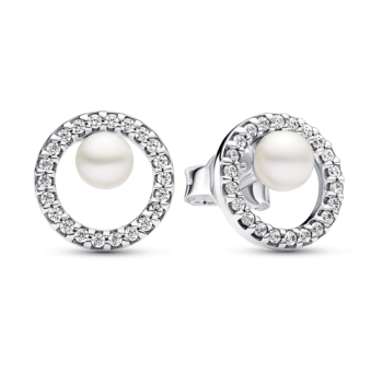 PANDORA fülbevaló Gyöngyök és pavé cirkóniák fülbevaló 293154C01 - Elegáns ékszer webáruház Budapest