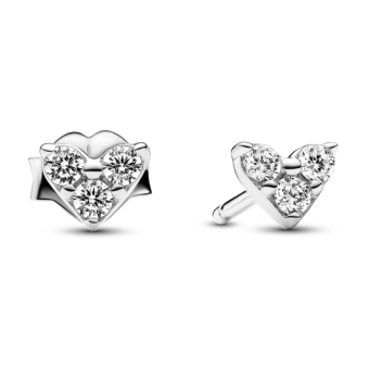 PANDORA fülbevaló Ragyogó szív fülbevaló 293003C01 - Elegáns ékszer webáruház Budapest