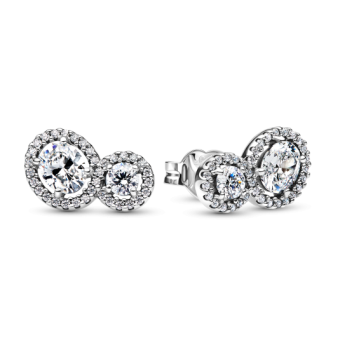 PANDORA glória gombfülbevaló cirkóniákkal fülbevaló 293774C01 - Elegáns ékszer webáruház Budapest