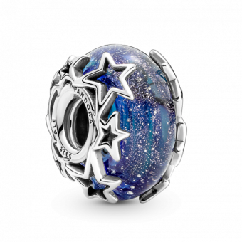PANDORA muránói charm Galaxis és csillagok - Elegáns ékszer webáruház Budapest