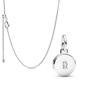 PANDORA szett lánc és medál Love locket szett 398283-60+793066C01 - Elegáns ékszer webáruház Budapest