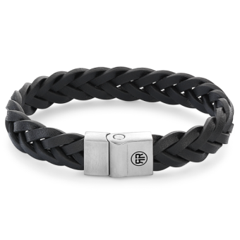 REBEL & ROSE karkötő Braided Black Matt karkötő RR-M0025-S - Elegáns ékszer webáruház Budapest