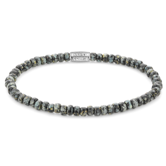 REBEL & ROSE karkötő Glass Rocks Black Leopard karkötő RR-40116-S - Elegáns ékszer webáruház Budapest