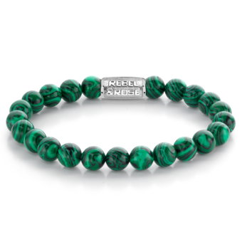 REBEL & ROSE karkötő Malachite Green karkötő RR-80080-S - Elegáns ékszer webáruház Budapest