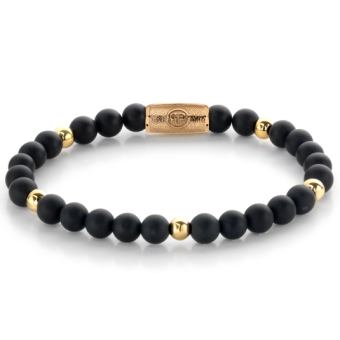 REBEL & ROSE karkötő Matt Black Madonna karkötő RR-60078-G - Elegáns ékszer webáruház Budapest