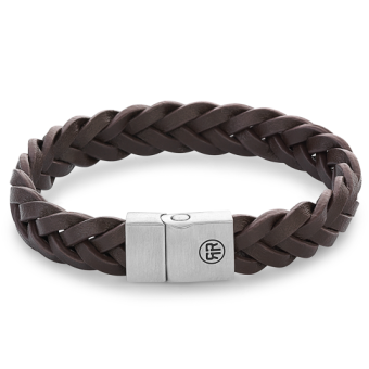 REBEL & ROSE karkötő Metal Braided Brown Matt karkötő RR-M0028-S - Elegáns ékszer webáruház Budapest
