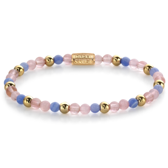 REBEL & ROSE karkötő Pink Summer Vibes karkötő RR-40056-G - Elegáns ékszer webáruház Budapest