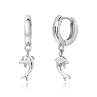 SOFIA ezüst delfin fülbevaló fülbevaló CK37101880009G - Elegáns ékszer webáruház Budapest