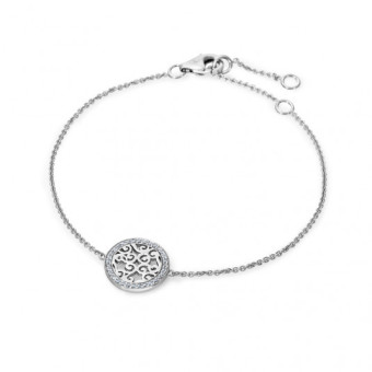 SOFIA ezüst karkötő ornamentum körben cirkóniákkal karkötő CK9010233610-15-17 - Elegáns ékszer webáruház Budapest