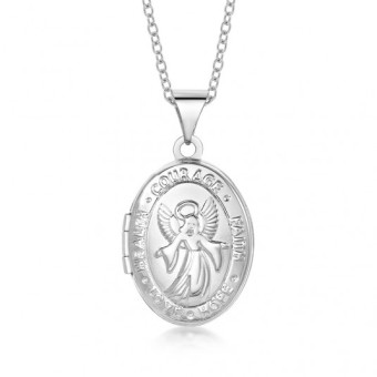 SOFIA ezüst kinyitható medalion medál HNP31010-BLU - Elegáns ékszer webáruház Budapest