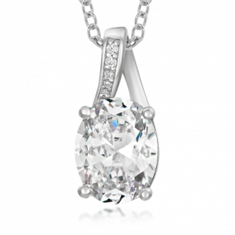 SOFIA ezüst medál cirkóniával medál CK40706296109G - Elegáns ékszer webáruház Budapest